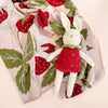 Strawberry Bunny Organic Baby Blanket