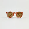 Striped Sunglasses, Brown/Pink