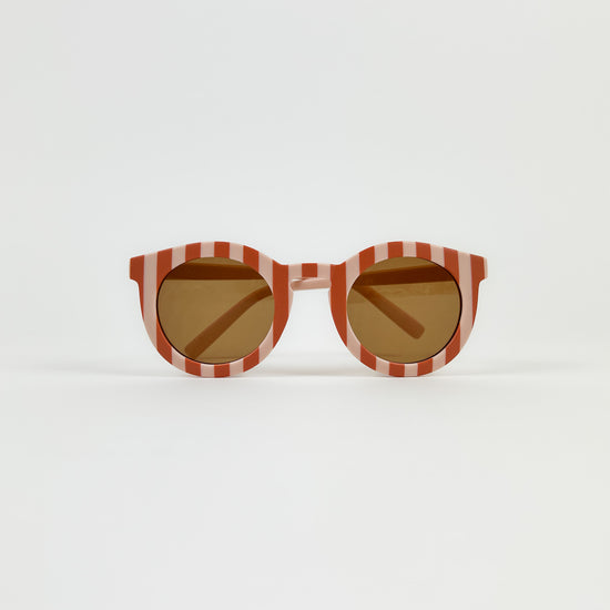 Striped Sunglasses, Brown/Pink (30% off)