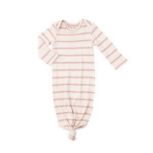 Silver Pink & Sugar Swizzle Knotted Rib Gown