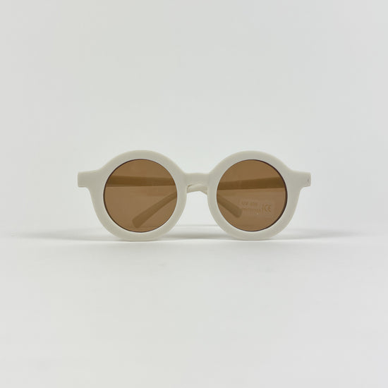 Round Sunglasses, Ivory