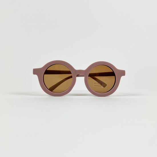 Round Sunglasses, Mauve Purple