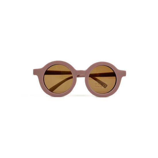 Round Sunglasses, Mauve Purple