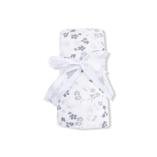 Caroline's Calico Ribbed Swaddle Blanket