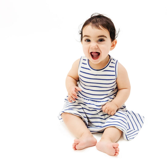 Vintage Navy Stripe Tank Dress