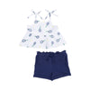Tennis Peplum Tank + Shorts Set