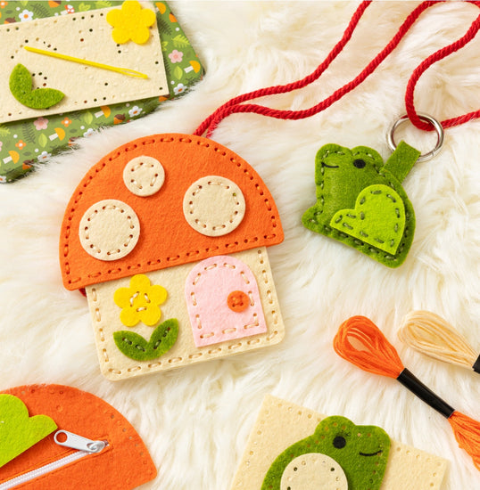Toadstool Purse Mini Craft Kit