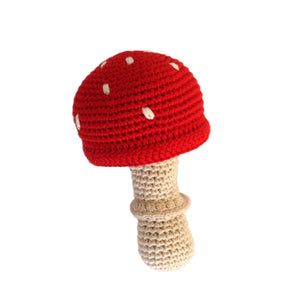 Toadstool Crochet Rattle
