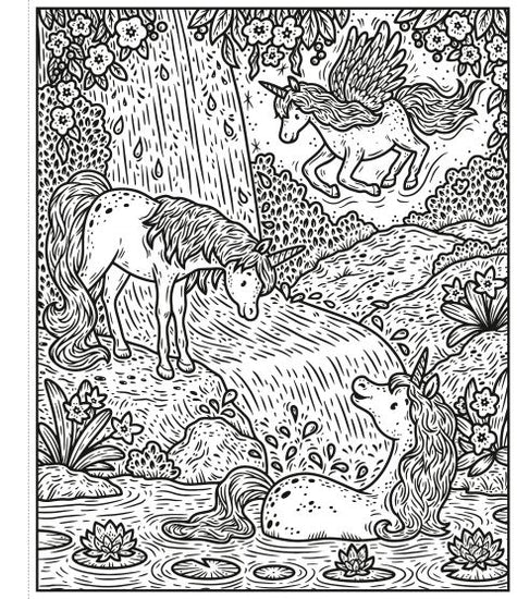 Unicorn World: Magic Painting Book