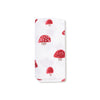 Painterly Mushrooms Waffle-Knit Swaddle Blanket