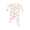 Watercolor Cherries 2-Way Zipper Footie