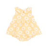 Yellow Mod Daisy Peter Pan Collar Bubble with Skirt
