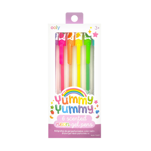 Yummy Yummy Scented Neon Gel Pens (set of 6)
