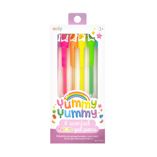 Yummy Yummy Scented Neon Gel Pens (set of 6)