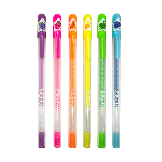 Yummy Yummy Scented Neon Gel Pens (set of 6)