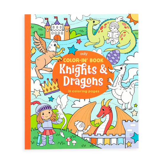 Knights and Dragons Coloring Book