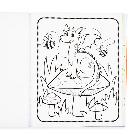 Knights and Dragons Coloring Book