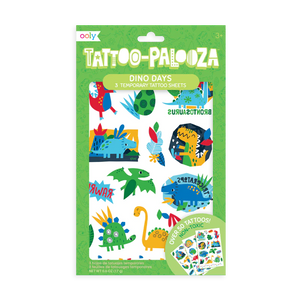 Tattoo Palooza Temporary Tattoo, Dino Days