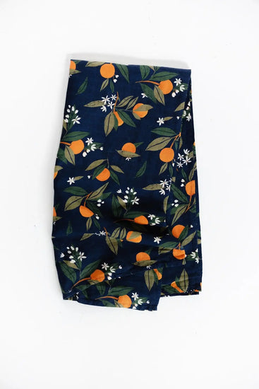 Orange Blossom Muslin Swaddle