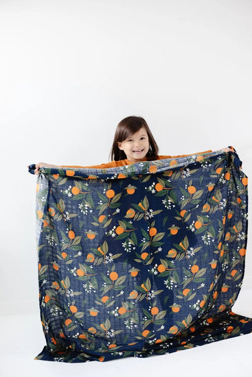 Orange Blossom Muslin Swaddle
