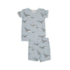 Grey Whales Loungewear Short Set