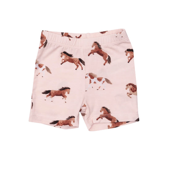 Pink Horses Loungewear Short Set (FINAL SALE)
