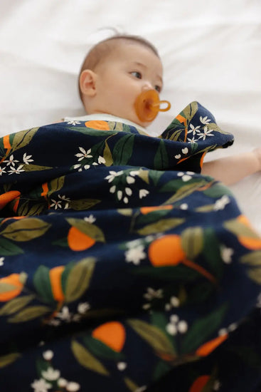 Orange Blossom Muslin Swaddle