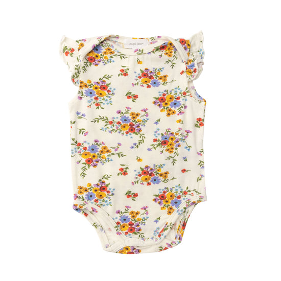 American Bouquet, Ruffle Sleeve Onesie (FINAL SALE!)