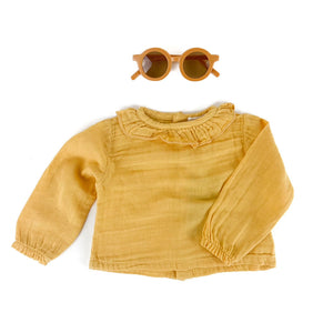 Honey Yellow Muslin Blouse (FINAL SALE)