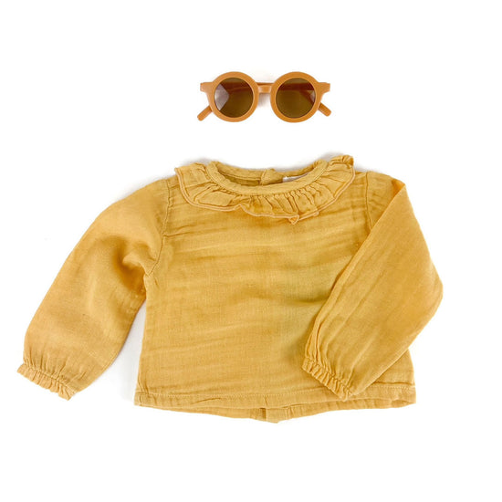 Honey Yellow Muslin Blouse (FINAL SALE)