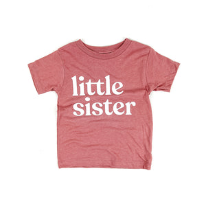 Little Sister Kids Tee, Mauve