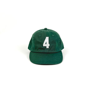 "4" Baseball Cap, Hunter Green