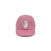 "3" Baseball Cap, Pink