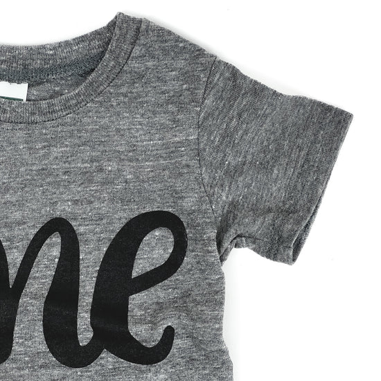 "One" Kids Birthday Tee, Grey