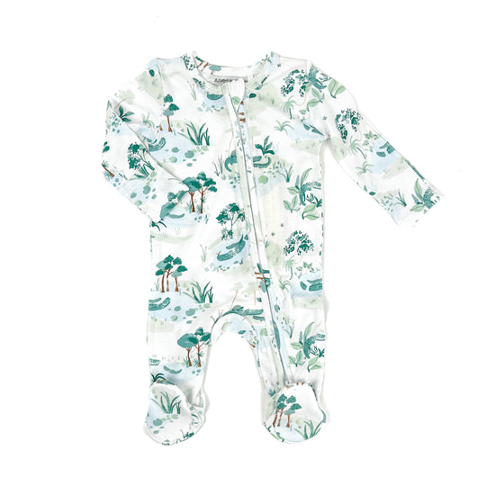 Alligator Pond 2-Way Zipper Footie