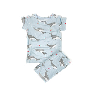 Grey Whales Loungewear Short Set