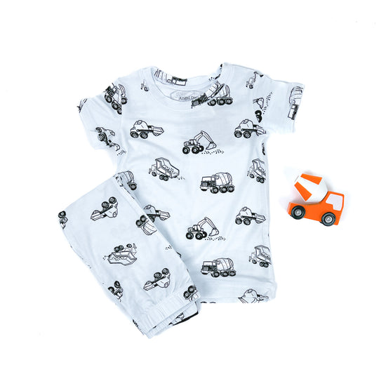 Earth Movers Short-Sleeve Loungewear Set