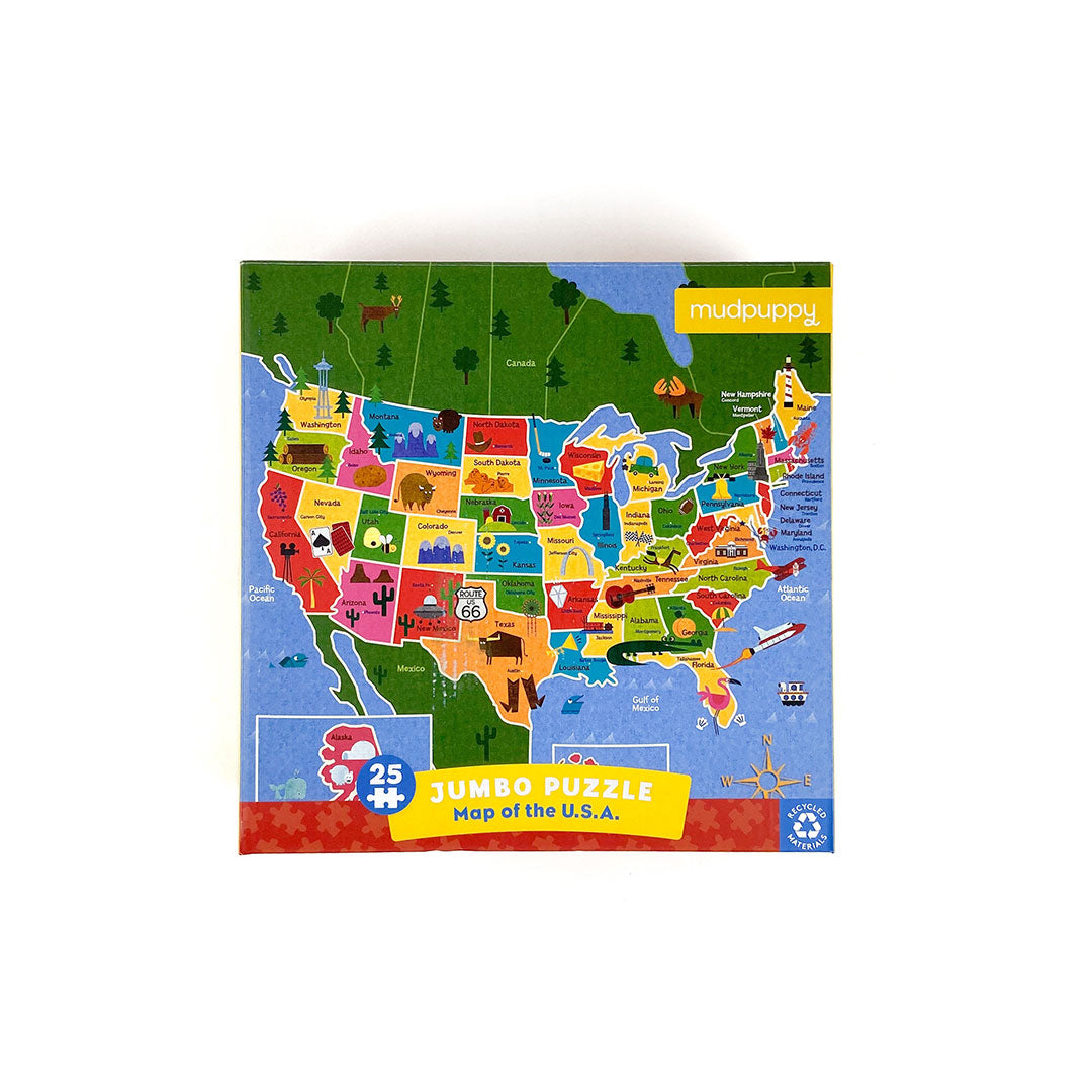 Map of the USA Jumbo Puzzle – Bicycle Pie