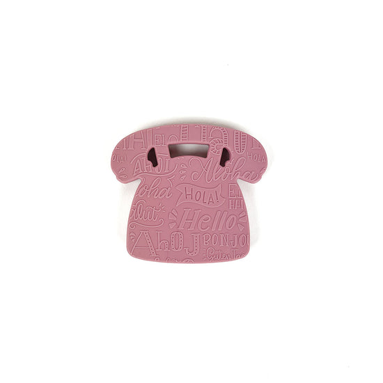 Rotary Dial Phone Teether, Pink