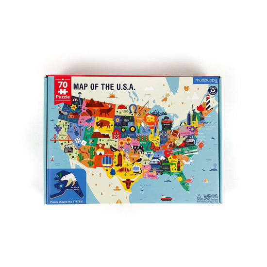 Map Of The U.S.A. Geography Puzzle