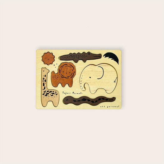 Safari Animals Wooden Tray Puzzle