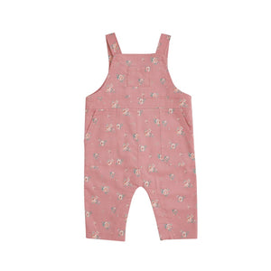 Mini Rose Pink Corduroy Overalls