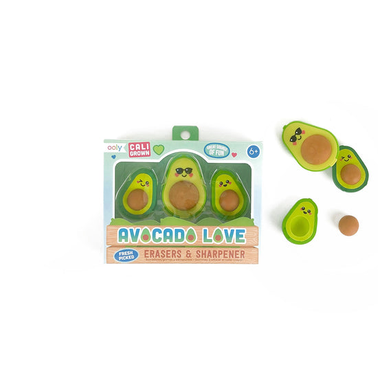 Avocado Love Eraser & Sharpener Set