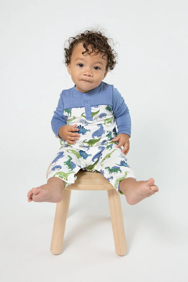 Painterly Dino Romper with Pockets (save 25%)