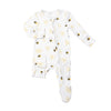 Bees 2-Way Zipper Footie