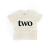 "Two" Organic Birthday Tee