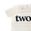 "Two" Organic Birthday Tee