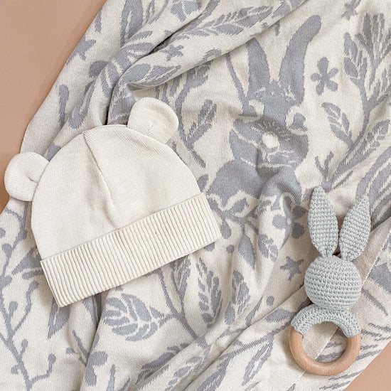 Bunny Baby Gift Set, Gray