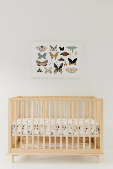 Butterfly Migration Muslin Crib Sheet