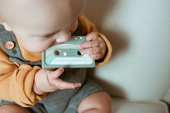 Retro Cassette Tape Teether (Limited Edition, Black)